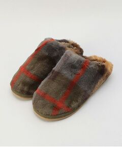 212 KITCHEN STORE / トゥーワントゥーキッチン ストア インナー・ルームウェア | スリッパ チェックファー M GY