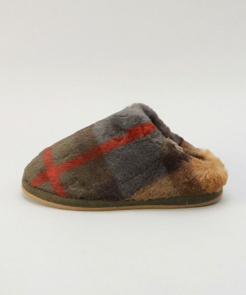 212 KITCHEN STORE / トゥーワントゥーキッチン ストア インナー・ルームウェア | スリッパ チェックファー M GY | 詳細2
