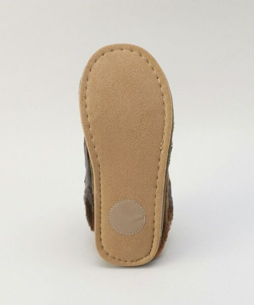 212 KITCHEN STORE / トゥーワントゥーキッチン ストア インナー・ルームウェア | スリッパ チェックファー M GY | 詳細4