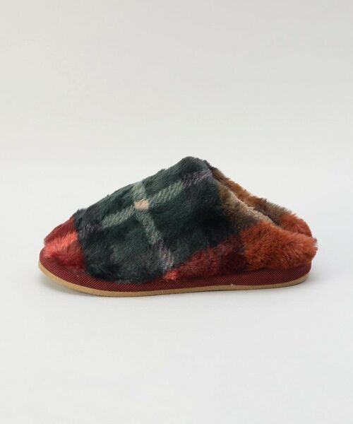 212 KITCHEN STORE / トゥーワントゥーキッチン ストア インナー・ルームウェア | スリッパ チェックファー M MIX | 詳細2