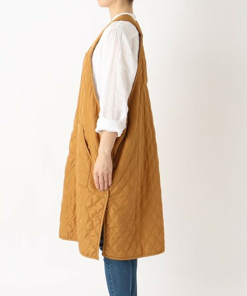 212 KITCHEN STORE / トゥーワントゥーキッチン ストア インテリア・生活雑貨・ホビー・ステーショナリー | キルトカバーオールエプロン OCHER ＜FABORI ファボリ＞ | 詳細2