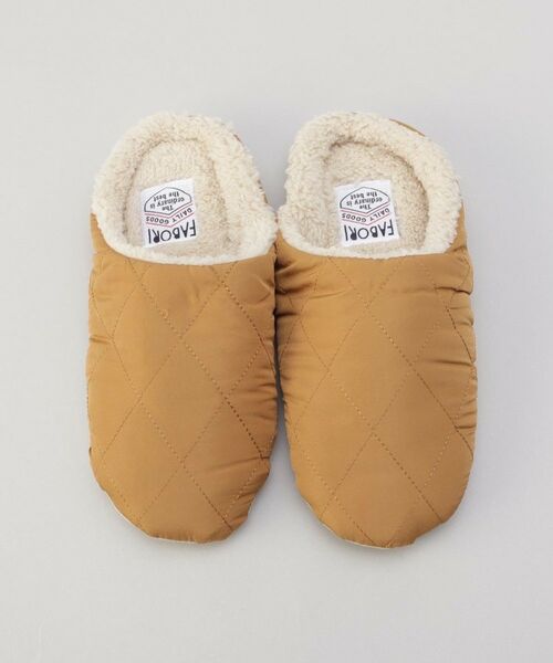 212 KITCHEN STORE / トゥーワントゥーキッチン ストア インナー・ルームウェア | キルトルームシューズ M OCHER ＜FABORI ファボリ＞ | 詳細4