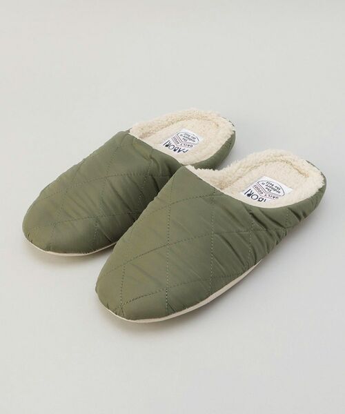 212 KITCHEN STORE / トゥーワントゥーキッチン ストア インナー・ルームウェア | キルトルームシューズ M OLIVE ＜FABORI ファボリ＞ | 詳細1