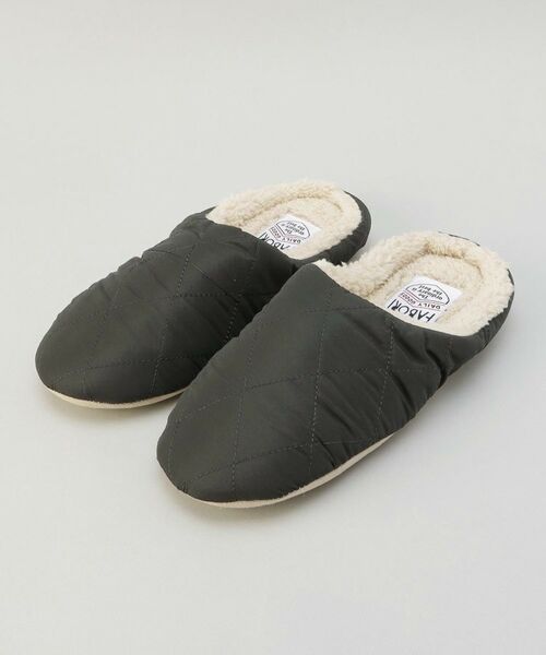 212 KITCHEN STORE / トゥーワントゥーキッチン ストア インナー・ルームウェア | キルトルームシューズ M CHARCOAL ＜FABORI ファボリ＞ | 詳細1