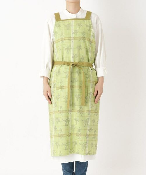 212 KITCHEN STORE / トゥーワントゥーキッチン ストア インテリア・生活雑貨・ホビー・ステーショナリー | オリーブチェック エプロン GR | 詳細1