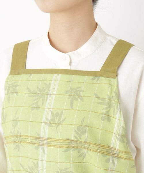 212 KITCHEN STORE / トゥーワントゥーキッチン ストア インテリア・生活雑貨・ホビー・ステーショナリー | オリーブチェック エプロン GR | 詳細4
