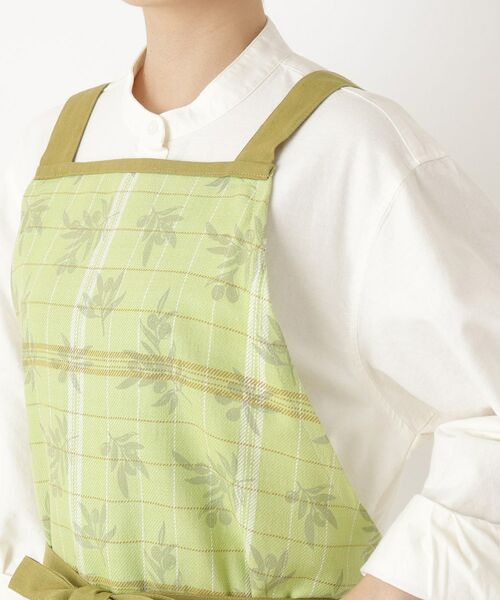 212 KITCHEN STORE / トゥーワントゥーキッチン ストア インテリア・生活雑貨・ホビー・ステーショナリー | オリーブチェック エプロン GR | 詳細5