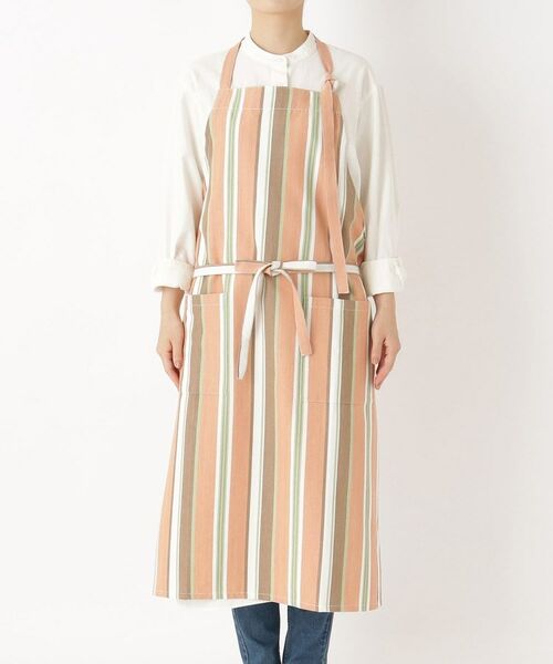 212 KITCHEN STORE / トゥーワントゥーキッチン ストア インテリア・生活雑貨・ホビー・ステーショナリー | マルチストライプ エプロン RD | 詳細1