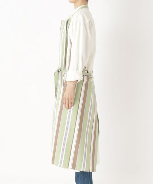 212 KITCHEN STORE / トゥーワントゥーキッチン ストア インテリア・生活雑貨・ホビー・ステーショナリー | マルチストライプ エプロン GR | 詳細2