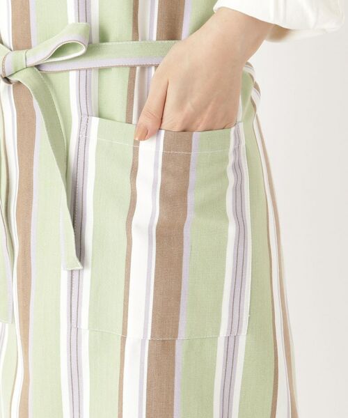 212 KITCHEN STORE / トゥーワントゥーキッチン ストア インテリア・生活雑貨・ホビー・ステーショナリー | マルチストライプ エプロン GR | 詳細6