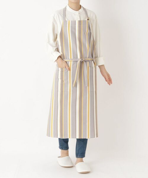 212 KITCHEN STORE / トゥーワントゥーキッチン ストア インテリア・生活雑貨・ホビー・ステーショナリー | マルチストライプ エプロン GY | 詳細10