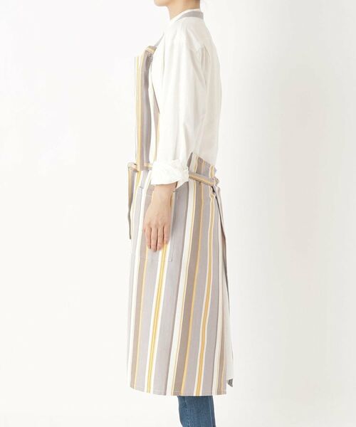 212 KITCHEN STORE / トゥーワントゥーキッチン ストア インテリア・生活雑貨・ホビー・ステーショナリー | マルチストライプ エプロン GY | 詳細2