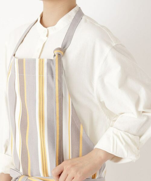 212 KITCHEN STORE / トゥーワントゥーキッチン ストア インテリア・生活雑貨・ホビー・ステーショナリー | マルチストライプ エプロン GY | 詳細5