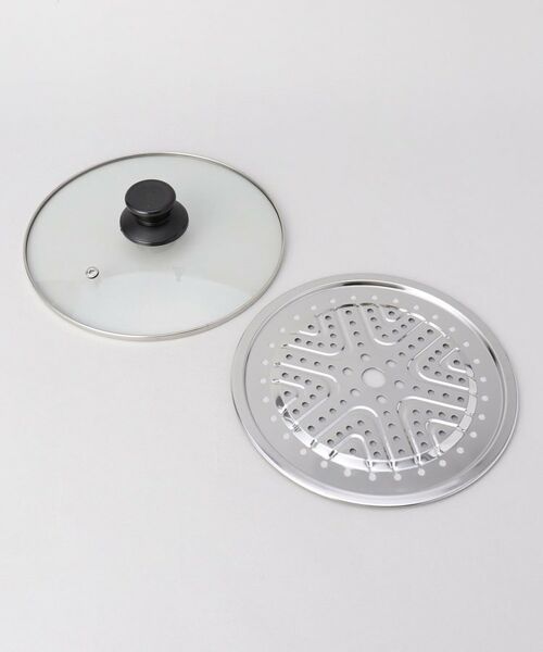 212 KITCHEN STORE / トゥーワントゥーキッチン ストア キッチンツール | 蒸し処 ステンレス製ガラス蓋付深型鍋22cm(目皿付) | 詳細6