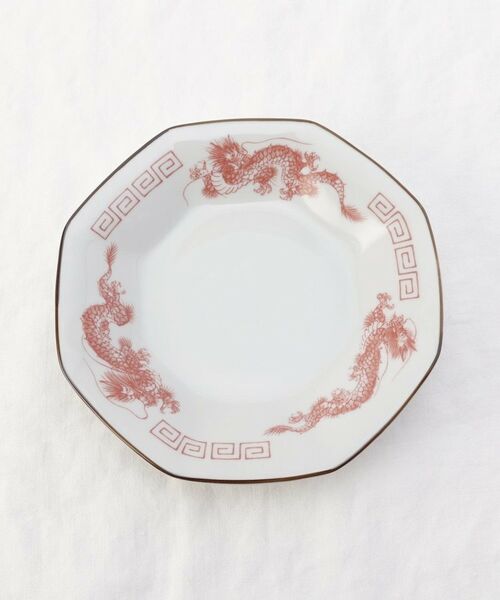 212 KITCHEN STORE / トゥーワントゥーキッチン ストア 食器 | レトロ中華 八角皿 赤龍 | 詳細3
