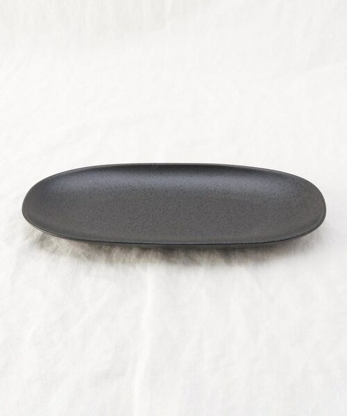 212 KITCHEN STORE / トゥーワントゥーキッチン ストア 食器 | 楕円 長盛皿 黒マット | 詳細1