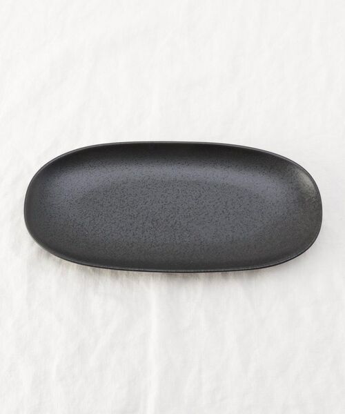 212 KITCHEN STORE / トゥーワントゥーキッチン ストア 食器 | 楕円 長盛皿 黒マット | 詳細3