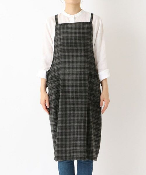 212 KITCHEN STORE / トゥーワントゥーキッチン ストア インテリア・生活雑貨・ホビー・ステーショナリー | 起毛チェックエプロン BK | 詳細1