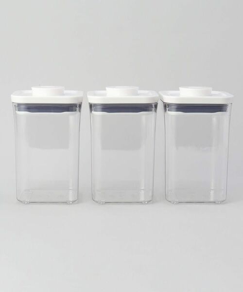 212 KITCHEN STORE / トゥーワントゥーキッチン ストア キッチンツール | ポップコンテナスモールスクエア ショート 3Pセット ＜OXO オクソー＞ | 詳細1