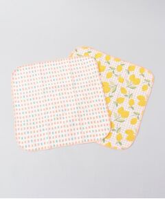 ディッシュクロス 2PCSセット レモン コーラル