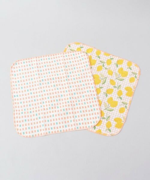 212 KITCHEN STORE / トゥーワントゥーキッチン ストア インテリア・生活雑貨・ホビー・ステーショナリー | ディッシュクロス 2PCSセット レモン コーラル | 詳細1