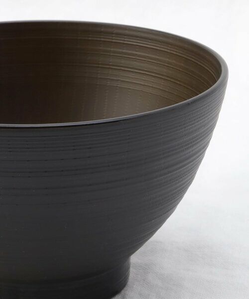 212 KITCHEN STORE / トゥーワントゥーキッチン ストア 食器 | 汁椀 刷毛筋 黒内木目 | 詳細5