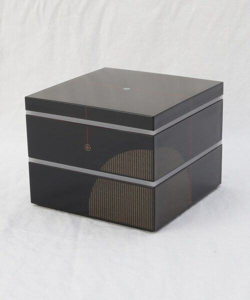 212 KITCHEN STORE / トゥーワントゥーキッチン ストア インテリア・生活雑貨・ホビー・ステーショナリー | むすび 5.0寸 二段重（中子付) 黒 | 詳細1