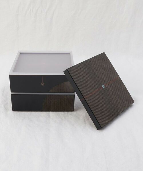 212 KITCHEN STORE / トゥーワントゥーキッチン ストア インテリア・生活雑貨・ホビー・ステーショナリー | むすび 5.0寸 二段重（中子付) 黒 | 詳細2