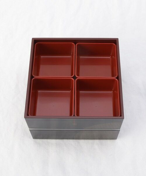 212 KITCHEN STORE / トゥーワントゥーキッチン ストア インテリア・生活雑貨・ホビー・ステーショナリー | むすび 5.0寸 二段重（中子付) 黒 | 詳細3