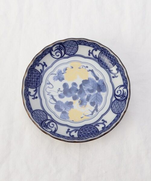 212 KITCHEN STORE / トゥーワントゥーキッチン ストア 食器 | 古染金彩 5寸皿 藍葡萄 | 詳細3