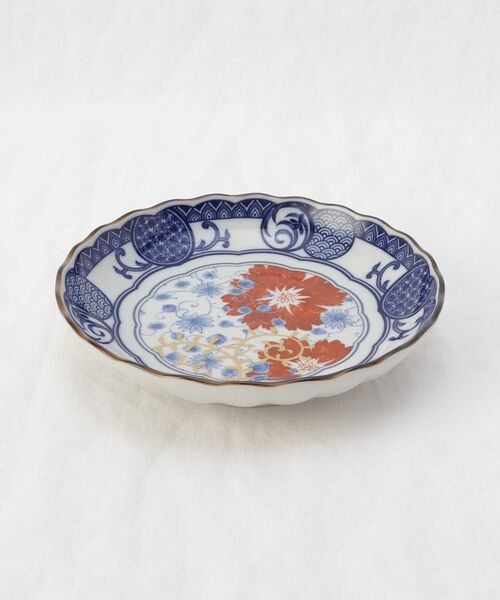 212 KITCHEN STORE / トゥーワントゥーキッチン ストア 食器 | 古染金彩 5寸皿 花唐草 | 詳細1