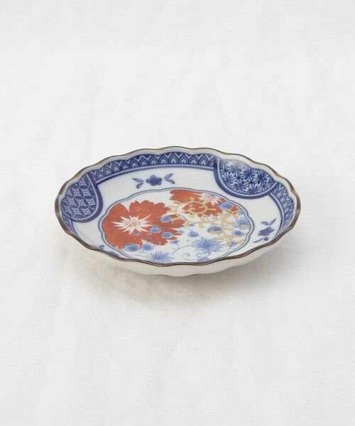 212 KITCHEN STORE / トゥーワントゥーキッチン ストア 食器 | 古染金彩 3.5寸皿 花唐草 | 詳細1