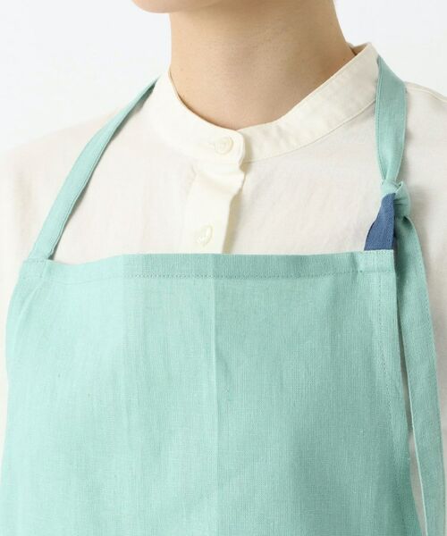 212 KITCHEN STORE / トゥーワントゥーキッチン ストア インテリア・生活雑貨・ホビー・ステーショナリー | リネンコットン フルエプロン BL ＜212Kオリジナル＞ | 詳細4