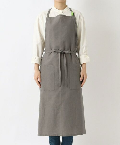 212 KITCHEN STORE / トゥーワントゥーキッチン ストア インテリア・生活雑貨・ホビー・ステーショナリー | リネンコットン フルエプロン GY ＜212Kオリジナル＞ | 詳細1