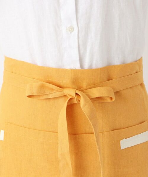 212 KITCHEN STORE / トゥーワントゥーキッチン ストア インテリア・生活雑貨・ホビー・ステーショナリー | リネンコットン カフェエプロン YE ＜212Kオリジナル＞ | 詳細4