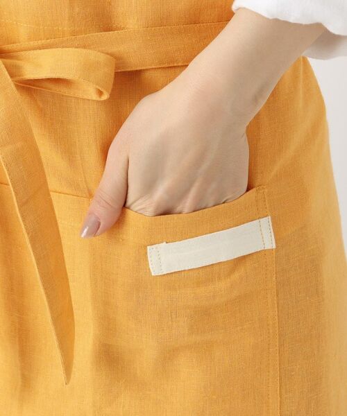 212 KITCHEN STORE / トゥーワントゥーキッチン ストア インテリア・生活雑貨・ホビー・ステーショナリー | リネンコットン カフェエプロン YE ＜212Kオリジナル＞ | 詳細5