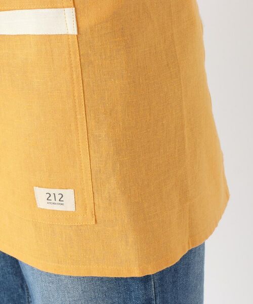 212 KITCHEN STORE / トゥーワントゥーキッチン ストア インテリア・生活雑貨・ホビー・ステーショナリー | リネンコットン カフェエプロン YE ＜212Kオリジナル＞ | 詳細6