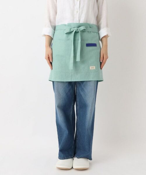212 KITCHEN STORE / トゥーワントゥーキッチン ストア インテリア・生活雑貨・ホビー・ステーショナリー | リネンコットン カフェエプロン BL ＜212Kオリジナル＞ | 詳細1