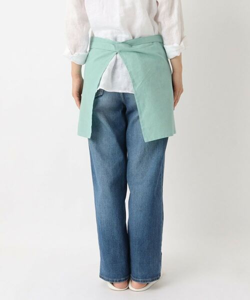 212 KITCHEN STORE / トゥーワントゥーキッチン ストア インテリア・生活雑貨・ホビー・ステーショナリー | リネンコットン カフェエプロン BL ＜212Kオリジナル＞ | 詳細3