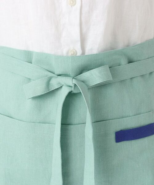 212 KITCHEN STORE / トゥーワントゥーキッチン ストア インテリア・生活雑貨・ホビー・ステーショナリー | リネンコットン カフェエプロン BL ＜212Kオリジナル＞ | 詳細4