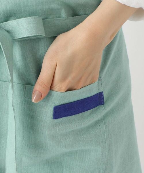 212 KITCHEN STORE / トゥーワントゥーキッチン ストア インテリア・生活雑貨・ホビー・ステーショナリー | リネンコットン カフェエプロン BL ＜212Kオリジナル＞ | 詳細5