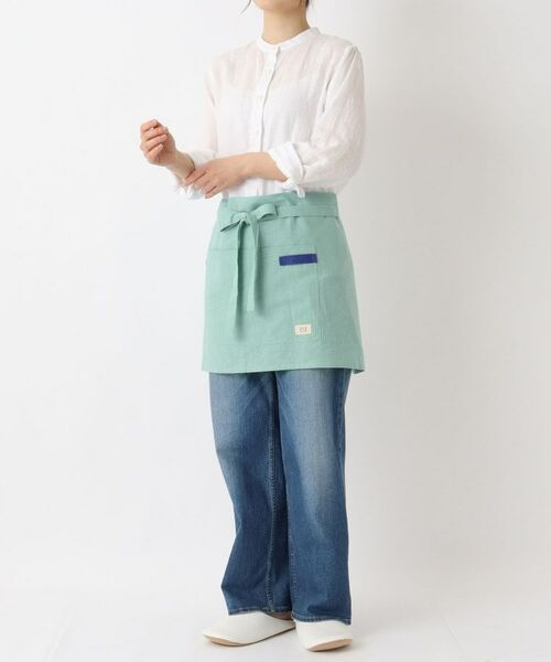 212 KITCHEN STORE / トゥーワントゥーキッチン ストア インテリア・生活雑貨・ホビー・ステーショナリー | リネンコットン カフェエプロン BL ＜212Kオリジナル＞ | 詳細9