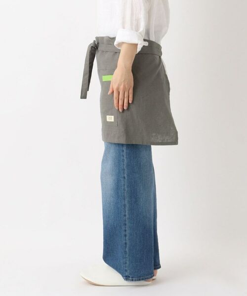 212 KITCHEN STORE / トゥーワントゥーキッチン ストア インテリア・生活雑貨・ホビー・ステーショナリー | リネンコットン カフェエプロン GY ＜212Kオリジナル＞ | 詳細2