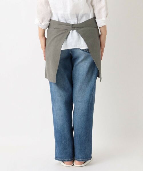 212 KITCHEN STORE / トゥーワントゥーキッチン ストア インテリア・生活雑貨・ホビー・ステーショナリー | リネンコットン カフェエプロン GY ＜212Kオリジナル＞ | 詳細3