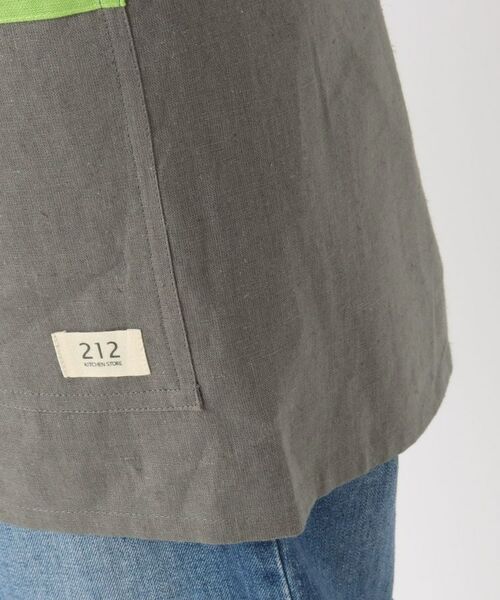 212 KITCHEN STORE / トゥーワントゥーキッチン ストア インテリア・生活雑貨・ホビー・ステーショナリー | リネンコットン カフェエプロン GY ＜212Kオリジナル＞ | 詳細6