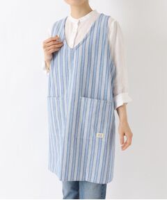 212 KITCHEN STORE / トゥーワントゥーキッチン ストア インテリア・生活雑貨・ホビー・ステーショナリー | ダブルストライプ フルエプロン BL ＜212Kオリジナル＞