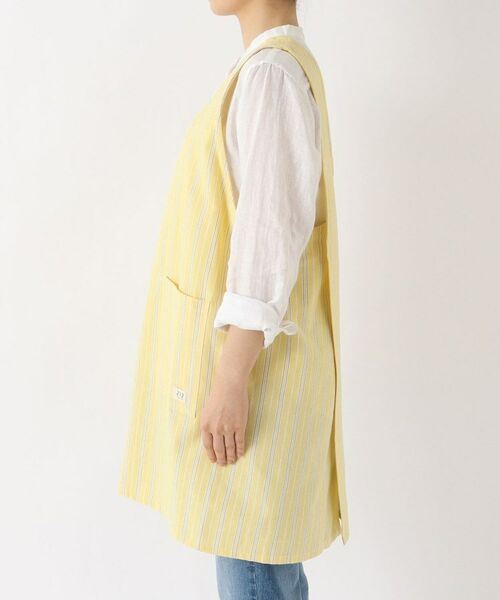 212 KITCHEN STORE / トゥーワントゥーキッチン ストア インテリア・生活雑貨・ホビー・ステーショナリー | ダブルストライプ フルエプロン YE ＜212Kオリジナル＞ | 詳細2