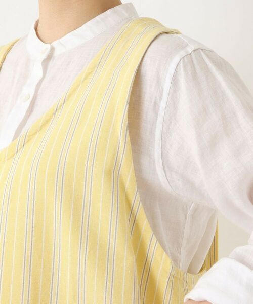 212 KITCHEN STORE / トゥーワントゥーキッチン ストア インテリア・生活雑貨・ホビー・ステーショナリー | ダブルストライプ フルエプロン YE ＜212Kオリジナル＞ | 詳細5