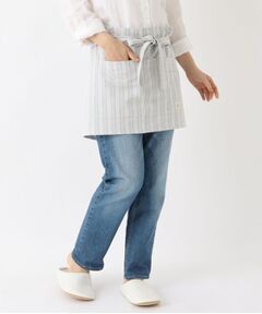 212 KITCHEN STORE / トゥーワントゥーキッチン ストア インテリア・生活雑貨・ホビー・ステーショナリー | ダブルストライプ カフェエプロン GY ＜212Kオリジナル＞