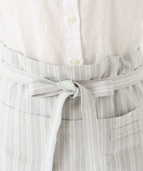 212 KITCHEN STORE / トゥーワントゥーキッチン ストア インテリア・生活雑貨・ホビー・ステーショナリー | ダブルストライプ カフェエプロン GY ＜212Kオリジナル＞ | 詳細4